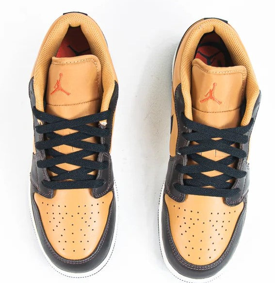 Big Kid's Jordan 1 Low SE BG Flax/Black-Baroque Brown (HQ3604 201)