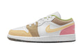 Big Kid's Jordan 1 Low SE White/Vivid Green-White (DJ0341 100)