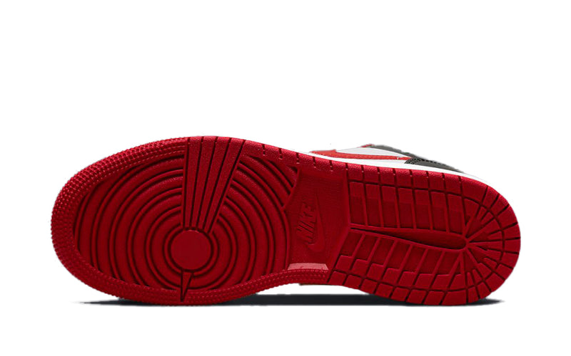 Big Kid's Jordan 1 Low White/Gym Red-Black (553560 163)