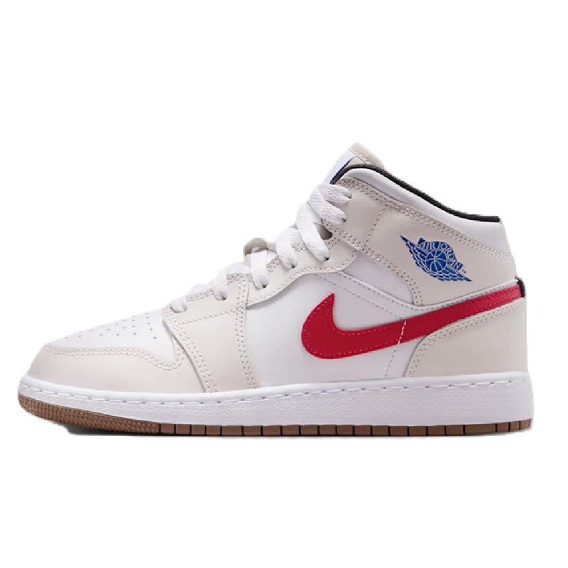 Big Kid's Jordan 1 Mid Phantom/Game Royal-White-Sail (DQ8423 004)