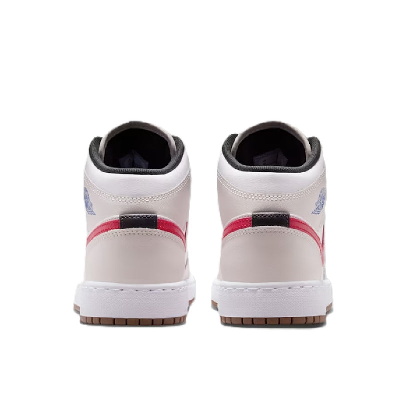 Big Kid's Jordan 1 Mid Phantom/Game Royal-White-Sail (DQ8423 004)