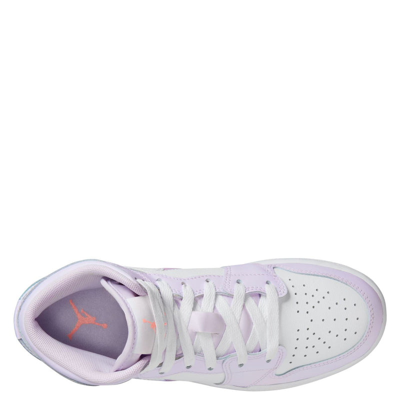 Big Kid's Jordan 1 Mid SE Barely Grape/Atomic Pink-White (IM4419 500)