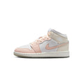 Big Kid's Jordan 1 Mid SE Sail/Guava Ice-Sea Glass (HJ5940 100)