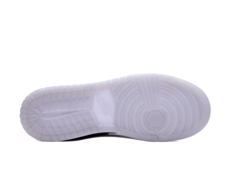 Big Kid's Jordan 1 Mid SE Summit White/Metallic Silver (HQ3600 121)