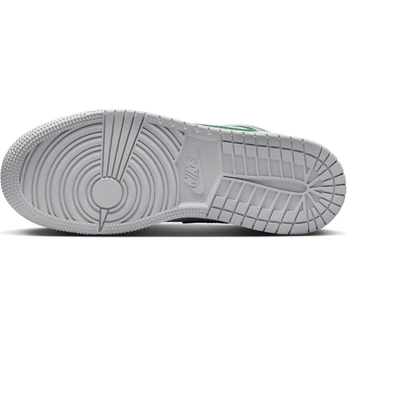 Big Kid's Jordan 1 Mid Summit White/Pine Green (DQ8423 142)