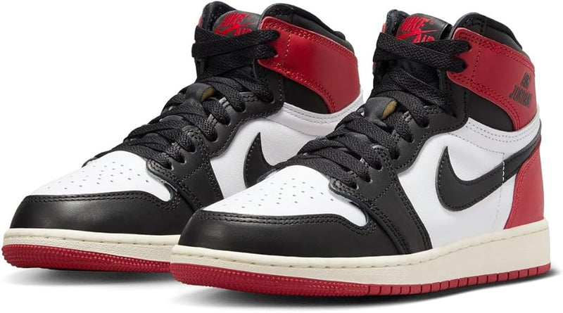 Big Kid's Jordan 1 Retro High OG White/Bck-Varsity Red-Sail (FD1437 106)