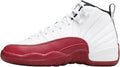 Big Kid's Jordan 12 Retro "Cherry" White/Black-Varsity Red (153265 116)