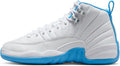 Big Kid's Jordan 12 Retro "Melo" White/University Blue (153265 112)