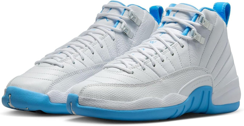 Big Kid's Jordan 12 Retro "Melo" White/University Blue (153265 112)