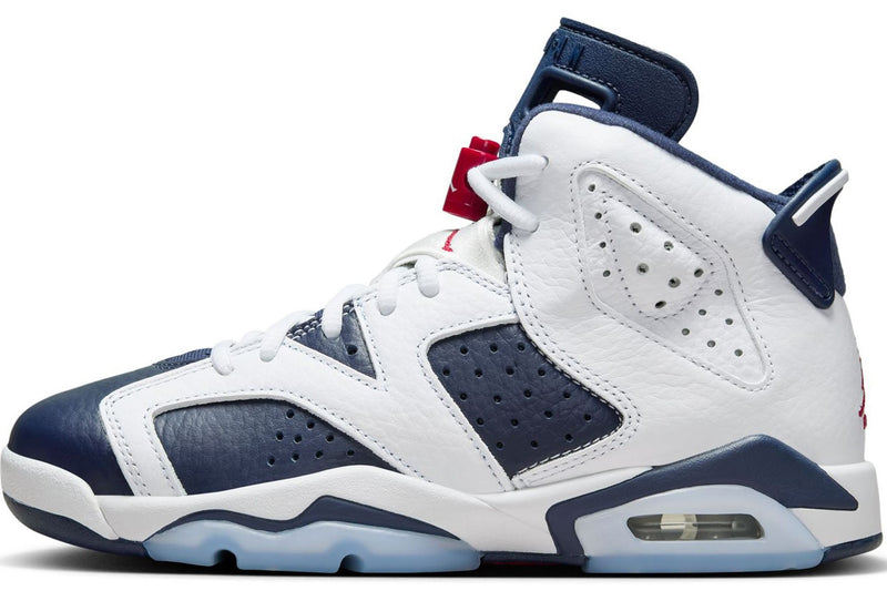 Big Kid's Jordan 6 Retro "Olympic" White/Varsity Red (384665 164)