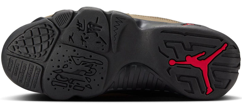 Big Kid's Jordan 9 Retro Black/True Red-Light Olive (HV4574 030)