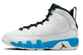 Big Kid's Jordan 9 Retro "Powder Blue" Summit White/Black (FV0143 101)