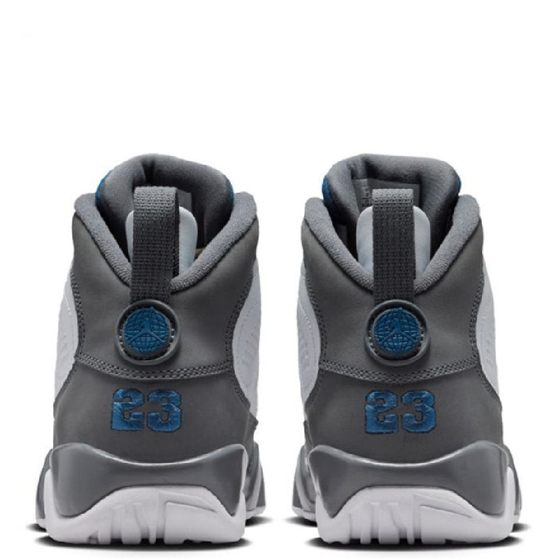 Big Kid's Jordan 9 Retro White/French Blue-Flint Grey (HV4574 100)