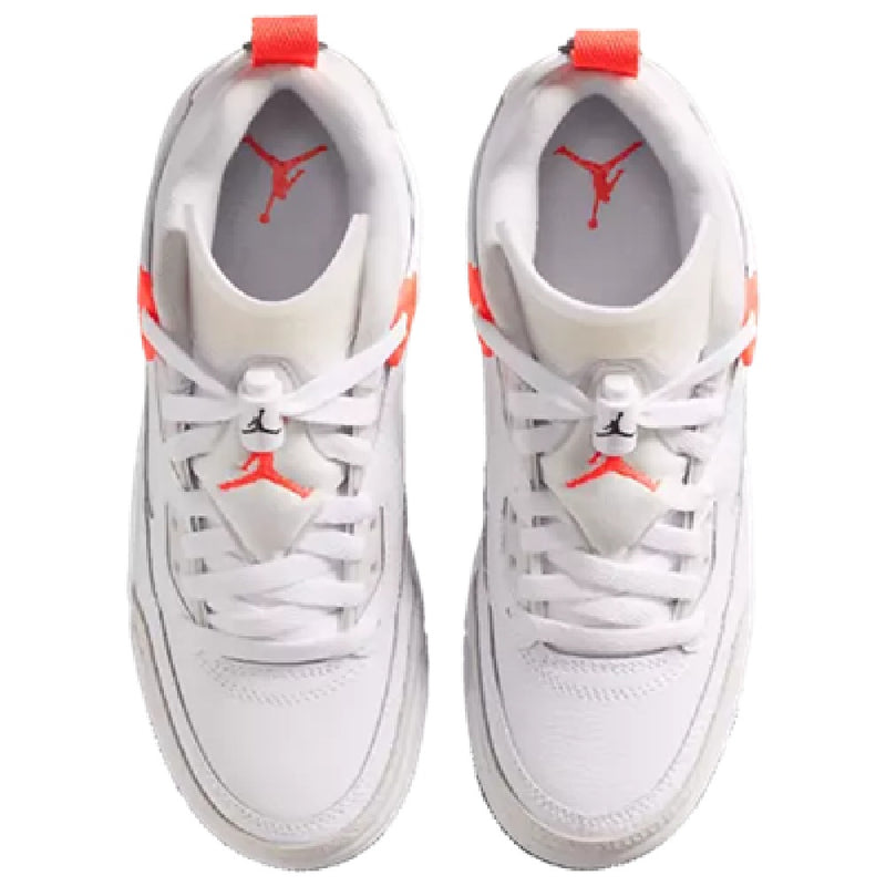 Big Kid's Jordan Spizike Low White/Bright Crimson-Vast Grey (IQ0320 100)