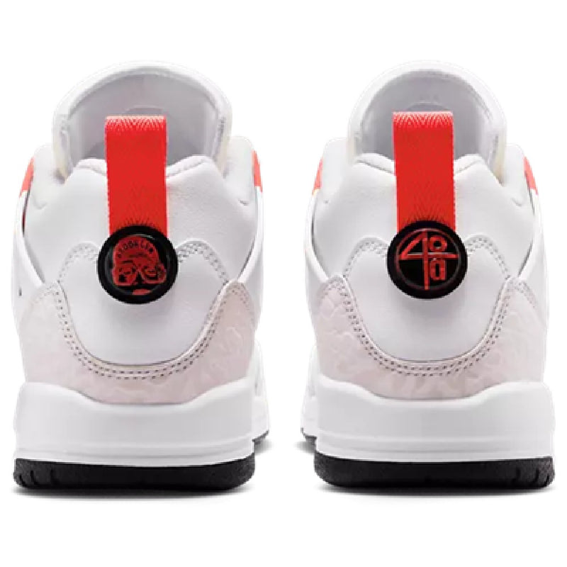 Big Kid's Jordan Spizike Low White/Bright Crimson-Vast Grey (IQ0320 100)