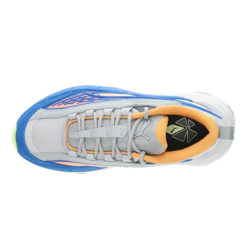 Big Kid's Puma Carbon Flares JR Blue-Gray-Clementine (400674 01)