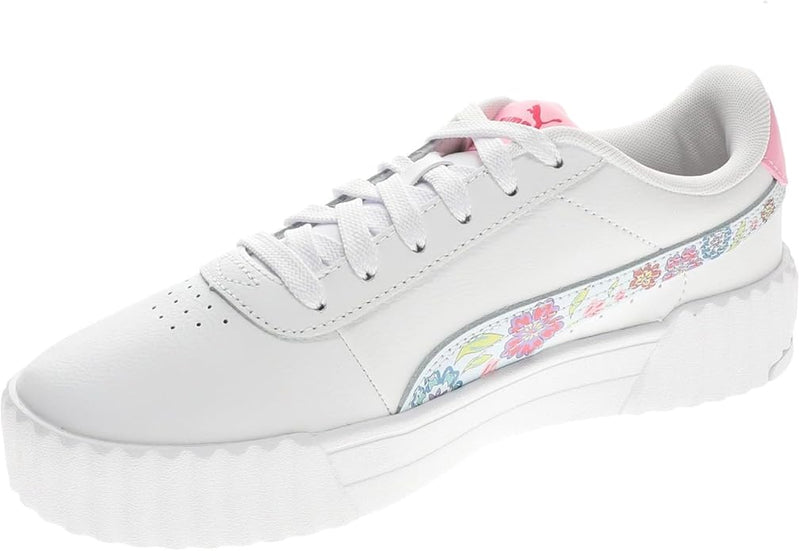 Big Kid's Puma Carina 3.0 Flower Power JR Puma White-Icy Blue (403112 01)