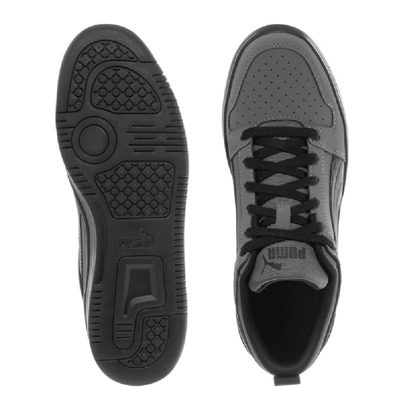 Big Kid's Puma Rebound Layup Lo NBK JR Cool Dark Gray-Black-Black (391772 02)