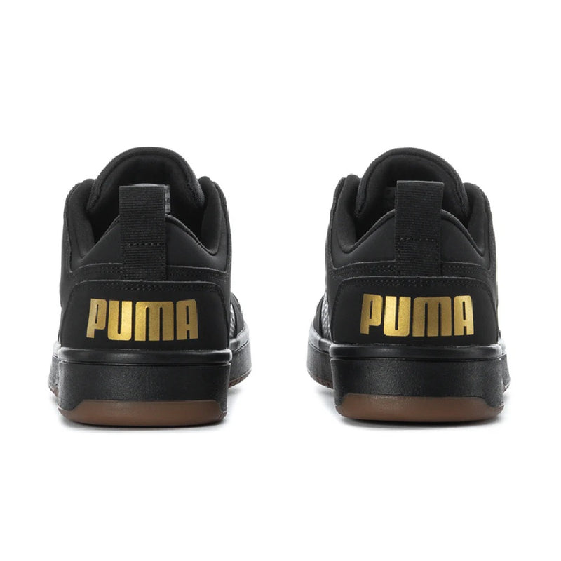 Big Kid's Puma Rebound Layup Lo NBK JR Puma Black-Puma Black-Gold (391772 03)