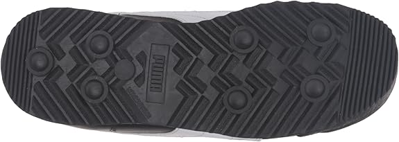 Big Kid's Puma Roma Basic JR Black-White-Puma Silver (354259 01)