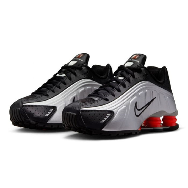 Big Kid's Shox R4 Metallic Silver (CW2626 005)
