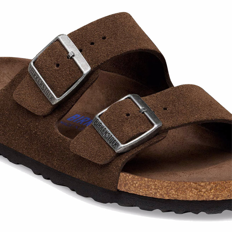 Birkenstock Men's Arizona Soft Footbed Suede Leather - Regular (Carafe Tonal FB) - August Shop