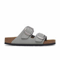 Birkenstock Women's Arizona Big Buckle Nubuck - Narrow (Stone Coin) - August Shop