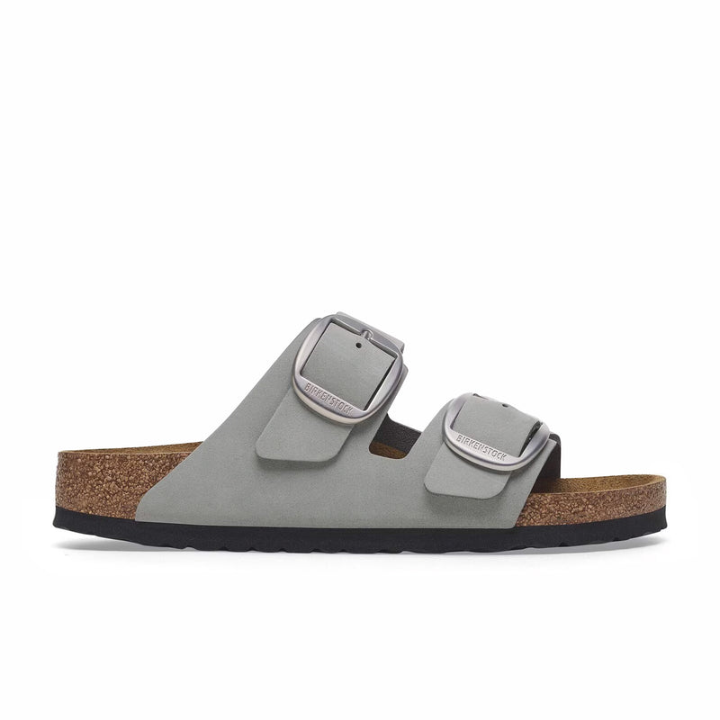Birkenstock Women's Arizona Big Buckle Nubuck - Narrow (Stone Coin) - August Shop