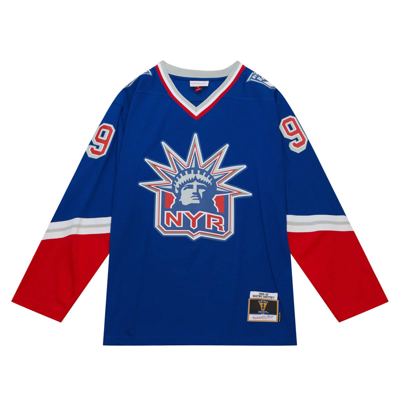 Blue Line Wayne Gretzky New York Rangers 1996 Jersey