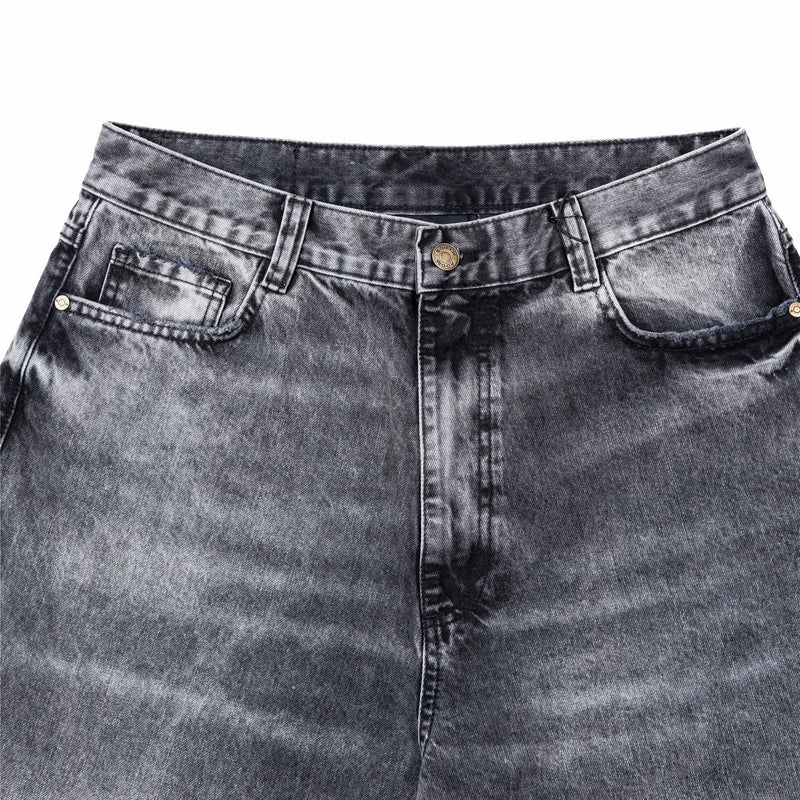 Boiler Room Denim Shorts (Black) - August Shop