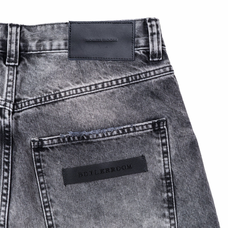 Boiler Room Denim Shorts (Black) - August Shop