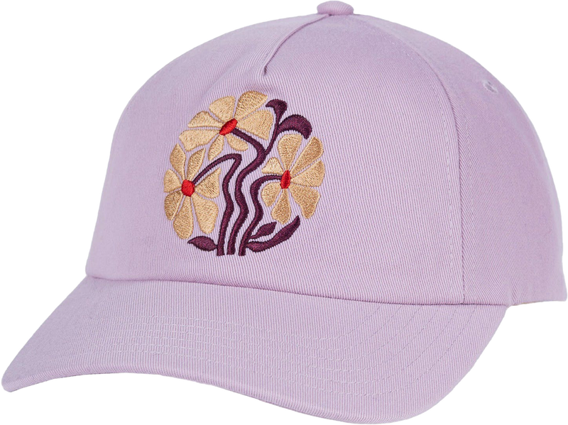 Quarter turn view Women's Pistil Hats style name Bridget Cap in color Pink. Sku: 0425-PINK