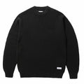 Butter Goods Distressed Waffle Knit Sweater (Black) - August Shop