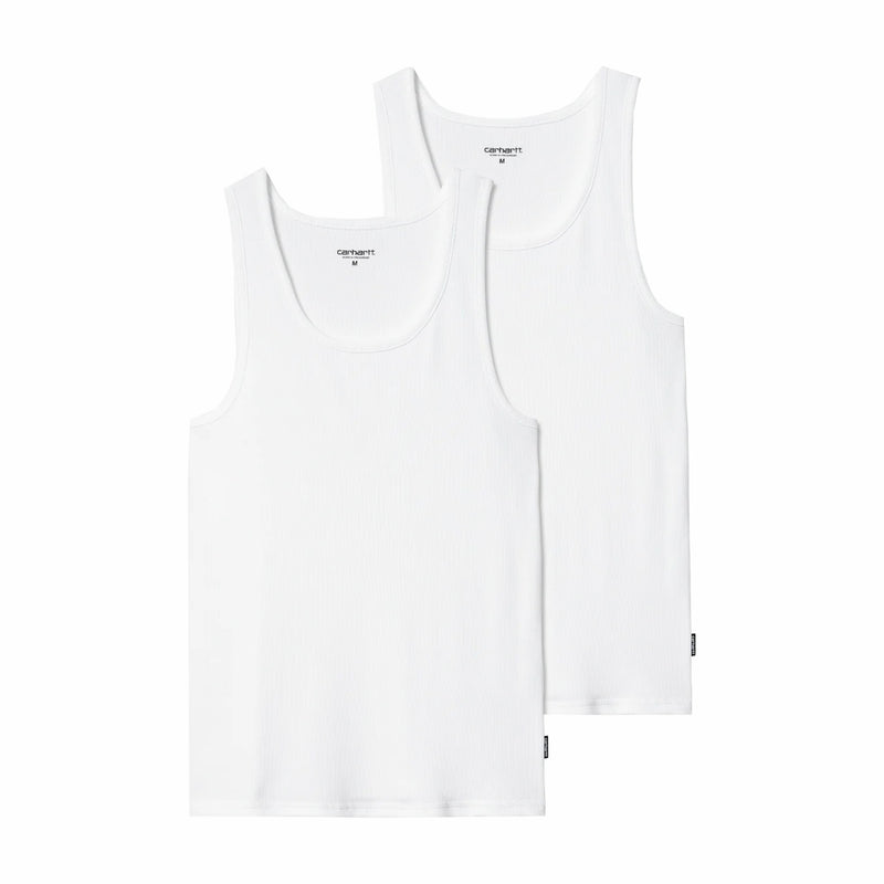 Carhartt WIP A-Shirt 2 Pack (White) - August Shop