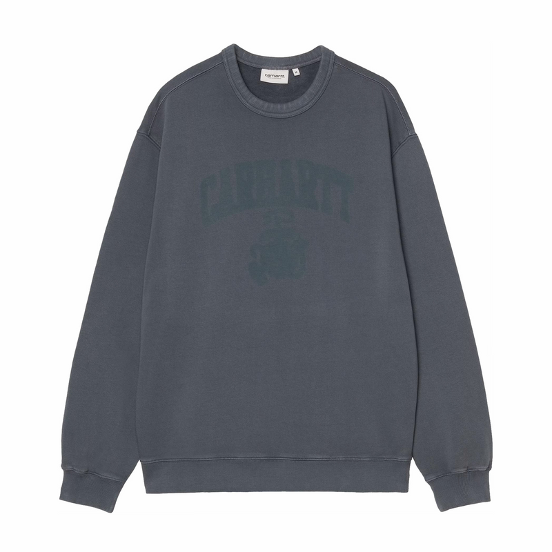 Carhartt WIP Faded Pond Corps Sweatshirt (Deep Night/Heavy Stone Wash) - August Shop