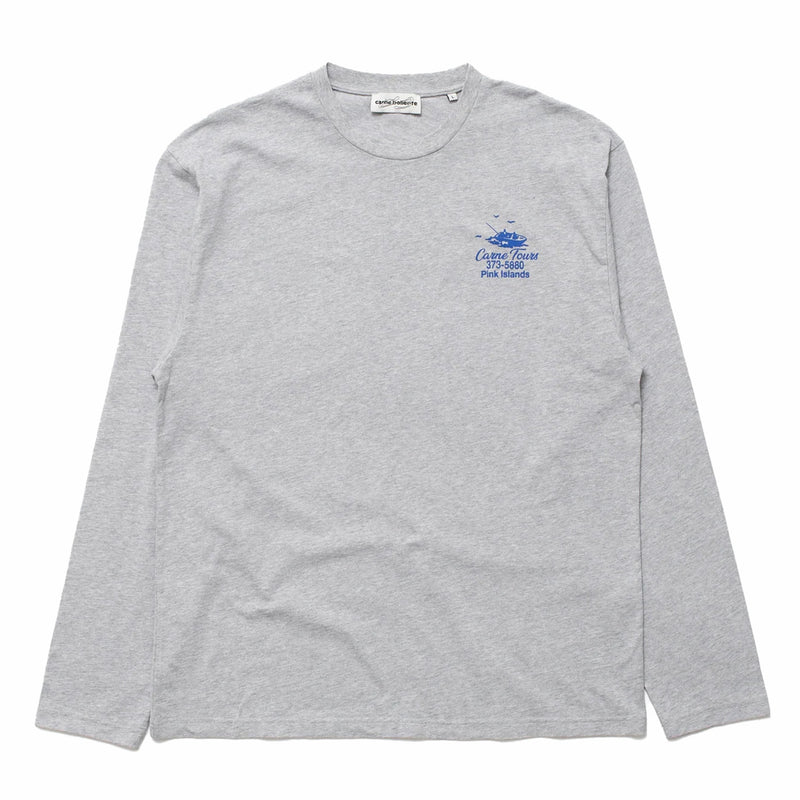 Carne Bollente Carne World Tour Long Sleeve T-Shirt (Melange Grey) - August Shop