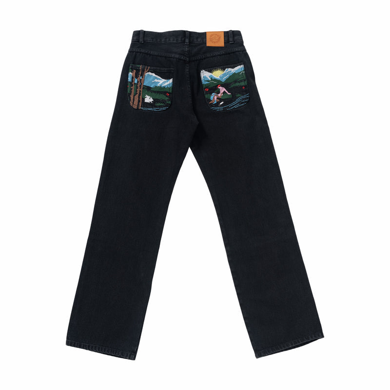 Carne Bollente Fountain Halt Pant (Washed Black) - August Shop