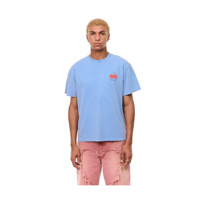 Carne Bollente Lick Me T-Shirt (Off Blue) - August Shop