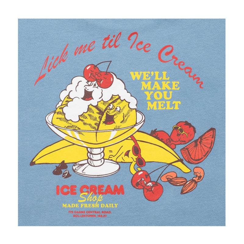 Carne Bollente Lick Me T-Shirt (Off Blue) - August Shop