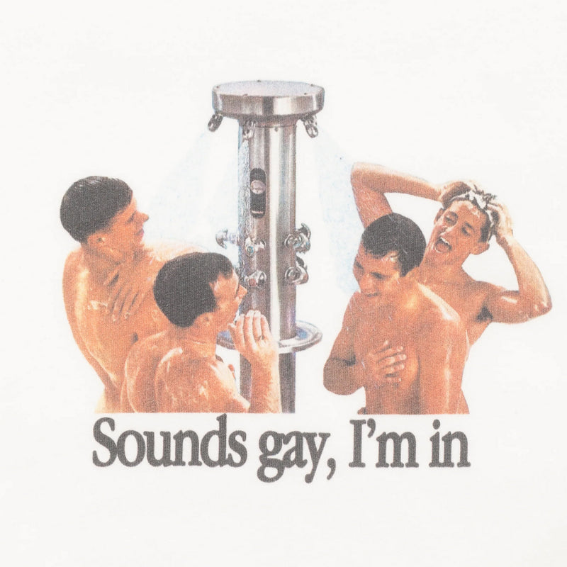 Carne Bollente Sounds Gay, I'm In T-Shirt (White) - August Shop