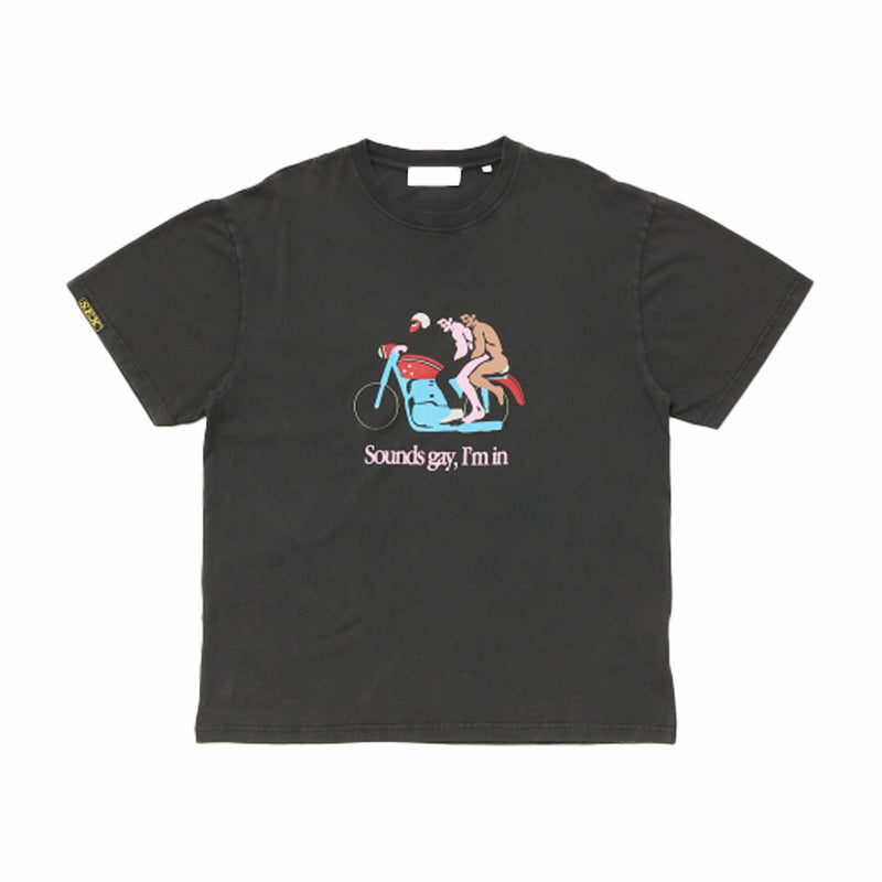 Carne Bollente Sounds Gay, We're In T-Shirt (Off Black) - August Shop