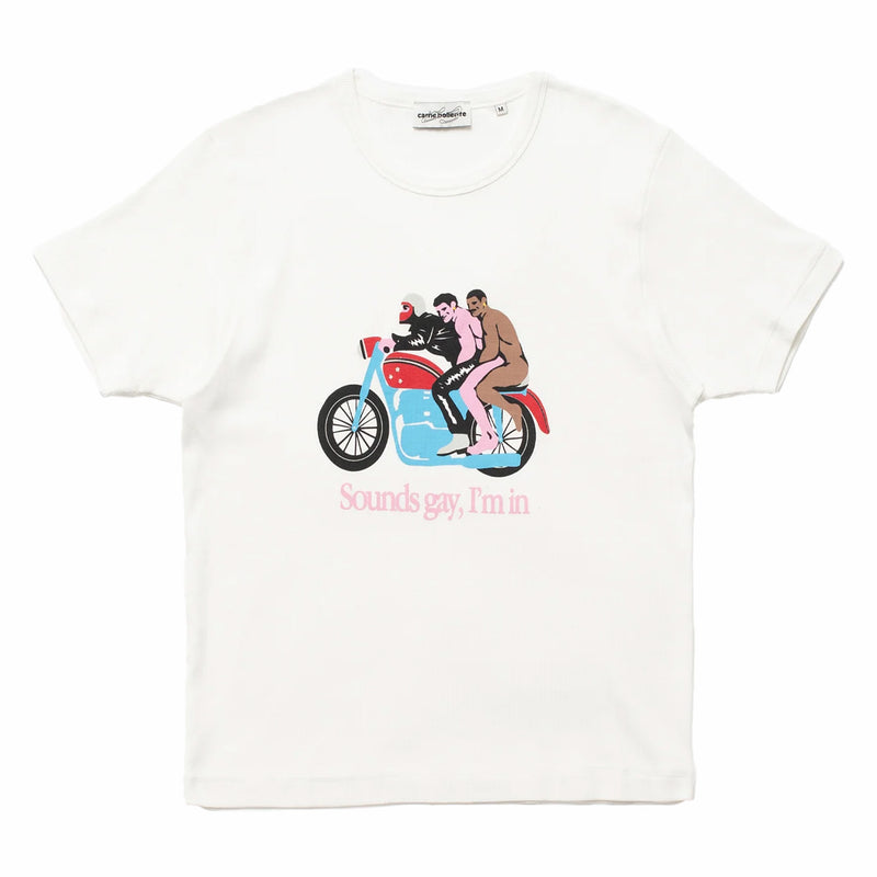 Carne Bollente Sounds Gay, We're In T-Shirt (Off White) - August Shop