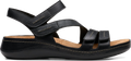 Quarter turn view Women's Clarks Footwear style name Cecily Mix in color Black. Sku: 26185830