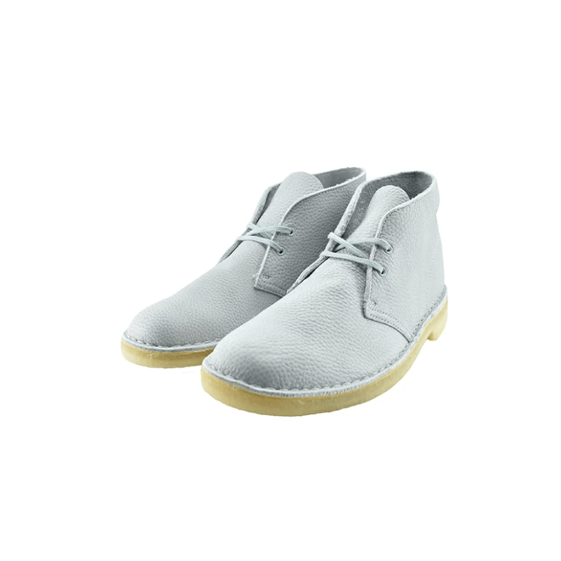 Clarks FOOTWEAR Clark Blue Leather Desert Boots - Men's
