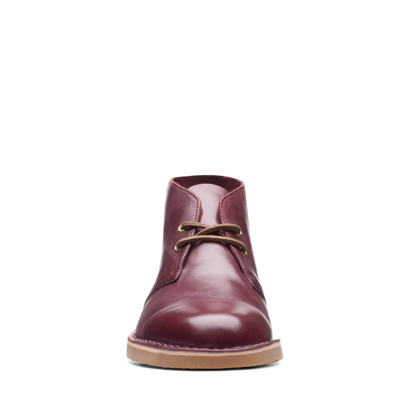Clarks FOOTWEAR Clarks Bushacre 3 Burgundy Leather - Men's