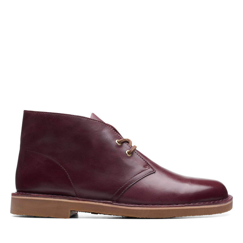 Clarks FOOTWEAR Clarks Bushacre 3 Burgundy Leather - Men's