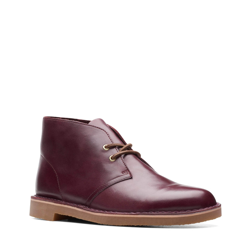 Clarks FOOTWEAR Clarks Bushacre 3 Burgundy Leather - Men's