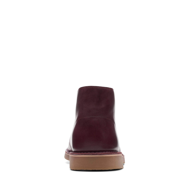 Clarks FOOTWEAR Clarks Bushacre 3 Burgundy Leather - Men's