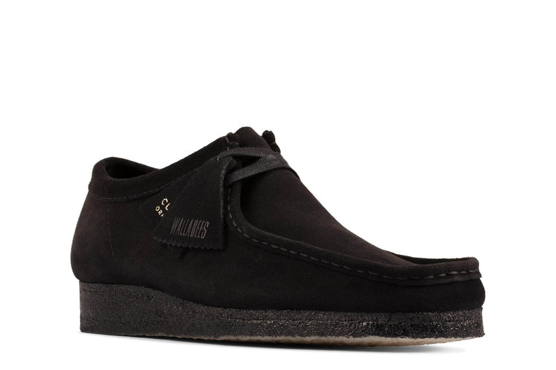 Clarks FOOTWEAR Clarks Wallabee Black Sde - Men's