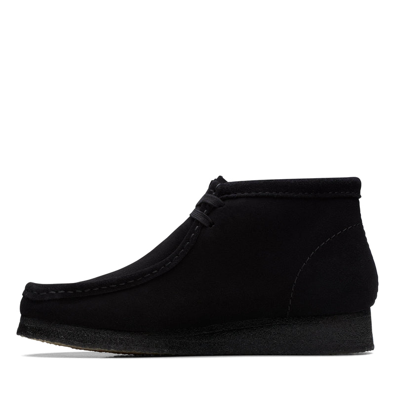 Clarks FOOTWEAR Clarks Wallabee Boot Black Sde - Men's